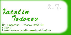 katalin todorov business card